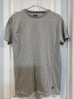 Spyder Men's Gray Short Sleeve Crew Neck Tee